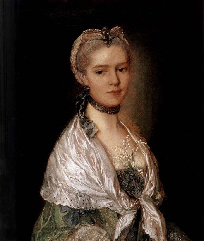 Thomas Gainsborough Portrait of a Young Woman Sweden oil painting art